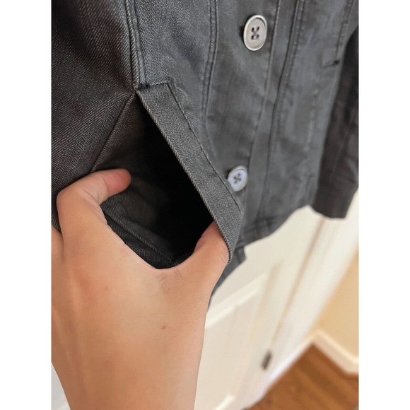 prAna Women's‎ Kara Dark Grey Jean Jacket Size Small - Picture 4 of 7